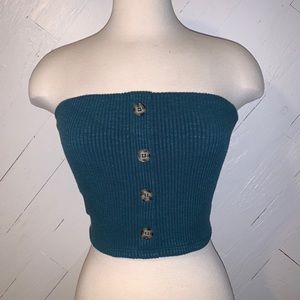 Turquoise Crop Top